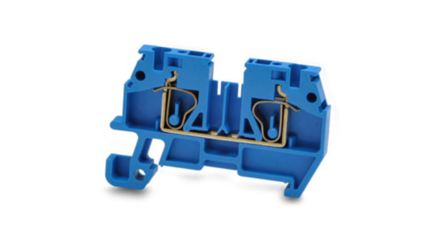 RS PRO Blue Earth Terminal Block, 2.5mm², 1Level, Spring Termination RS