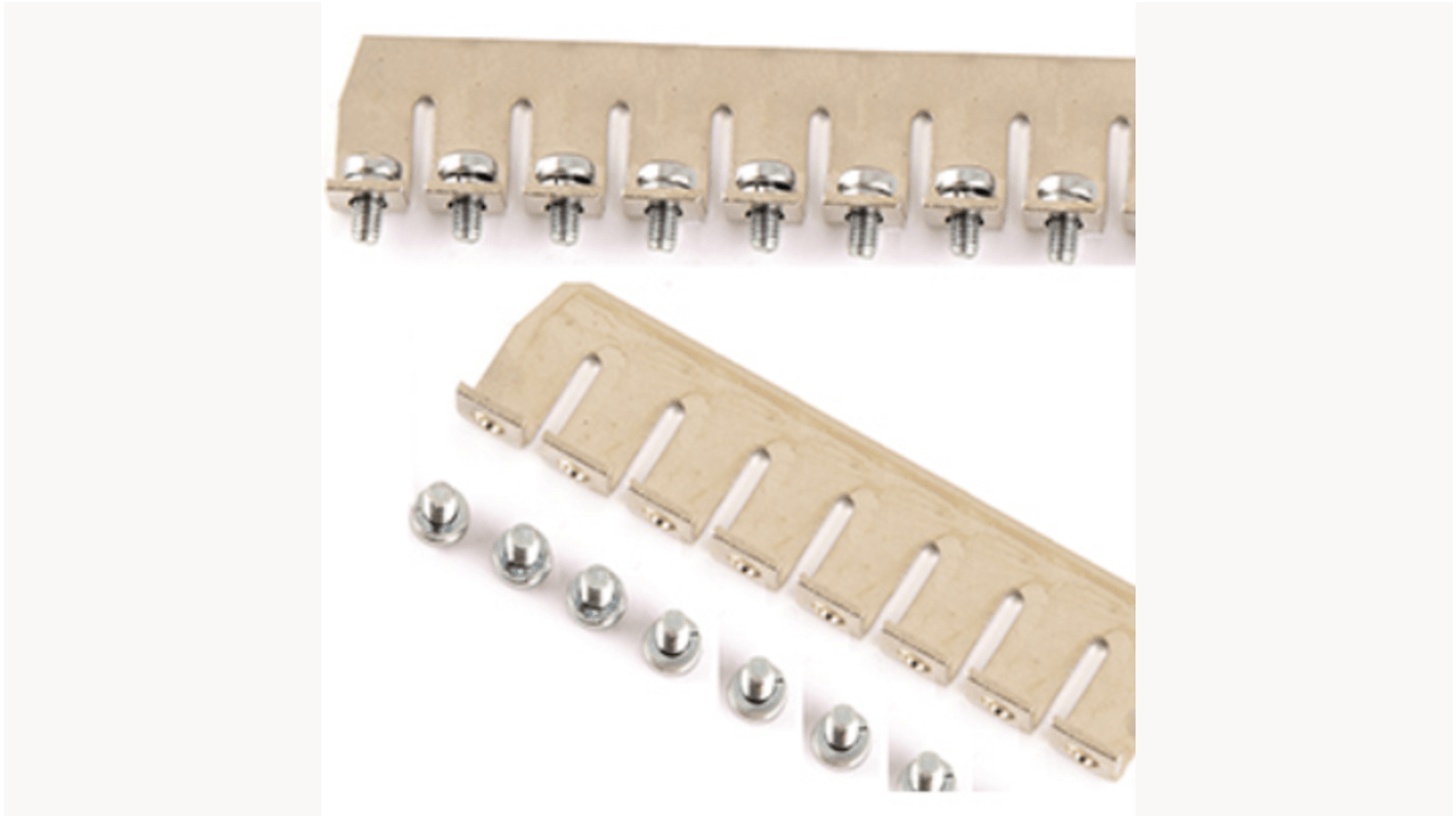 RS PRO Jumper Bar for Use with RS PRO 10 Terminal Blocks, 65A