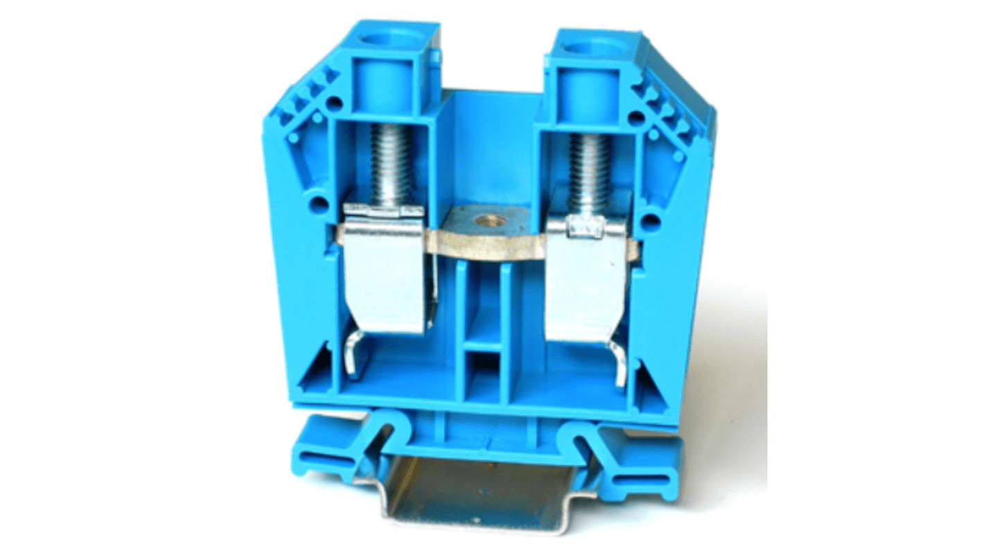 RS PRO Reihenklemme Blau, 50mm², 1 kV / 150A, mit Käfigklemme