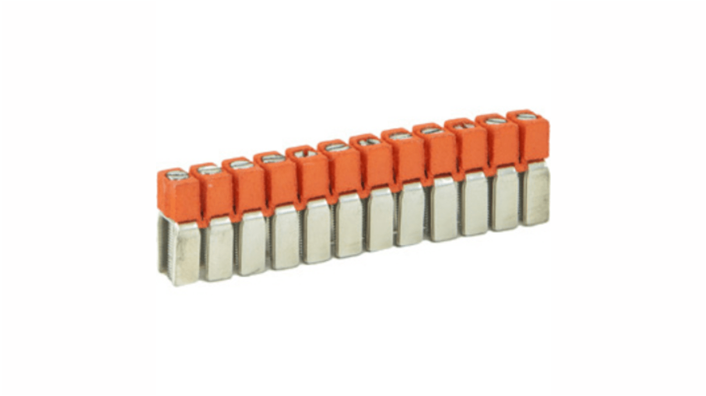 RS PRO Insulated Screw Jumper for Use with RS PRO Full 2.5 Terminal Blocks, 25A