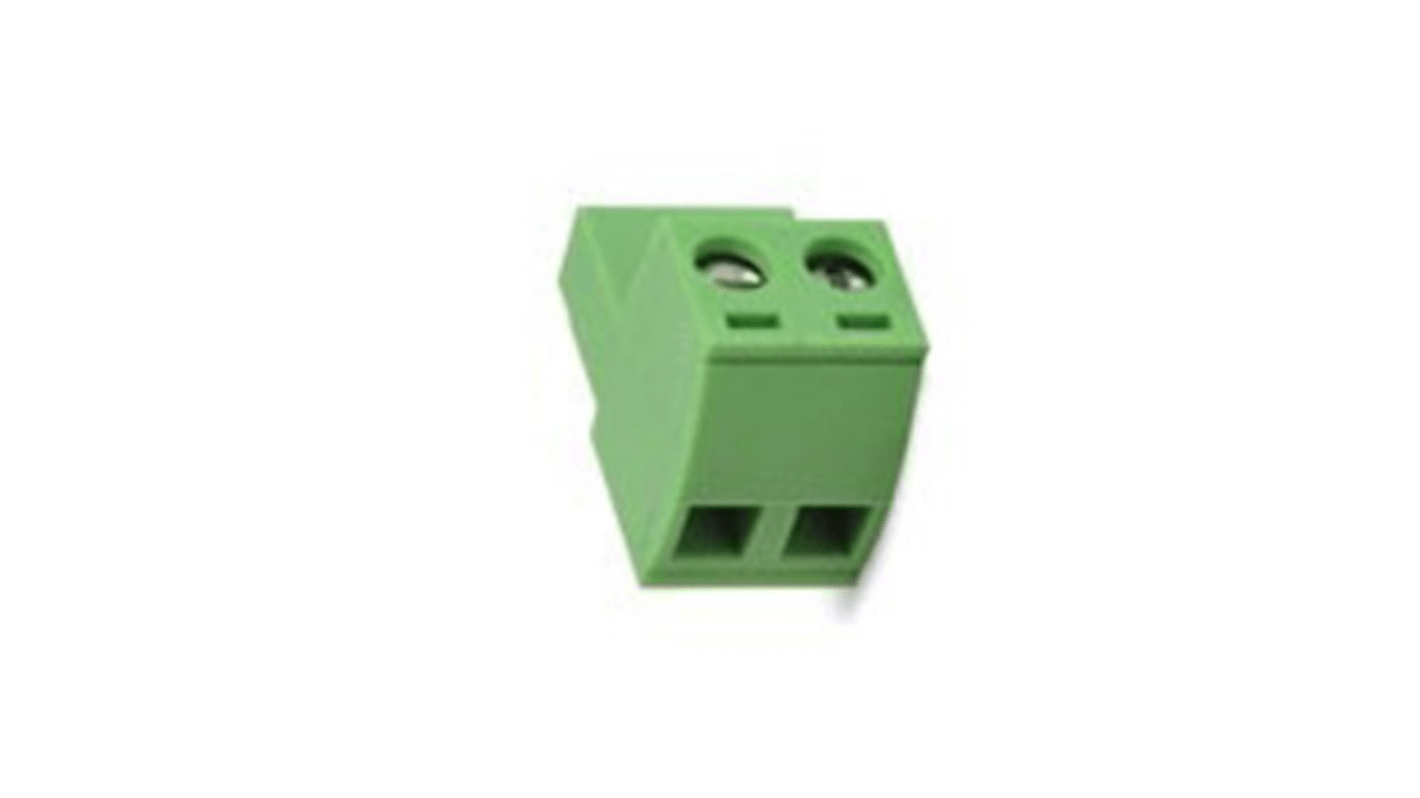 RS PRO 5.08mm Pitch 2 Way Pluggable Terminal Block, Plug, PCB, Cage Clamp Termination