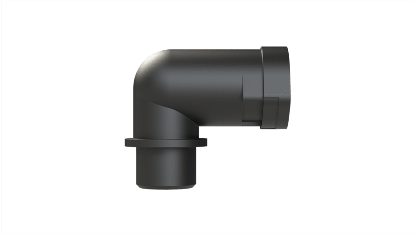 ALWDM162 90° Elbow, Conduit Fitting, M16 x 1.5, Polyamide 6, Black RS