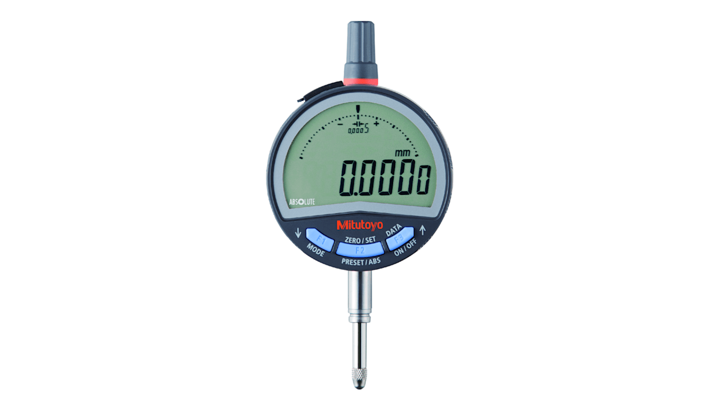 Mitutoyo 543700BMetric Plunger Digital Indicator, 12.7 mm Measurement