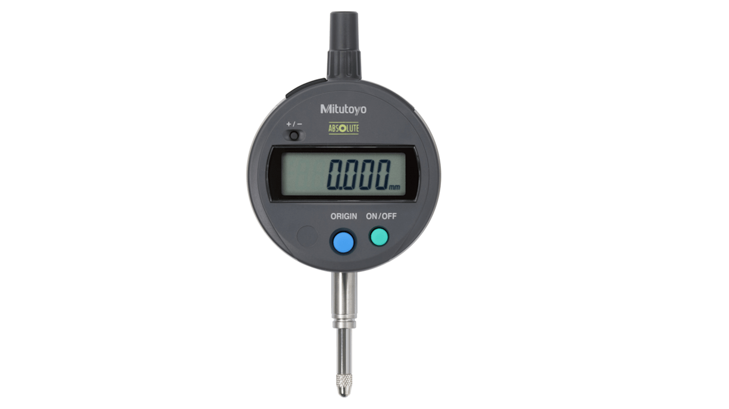 Mitutoyo 543-790-10Metric Plunger Digital Indicator, 12.7 mm Measurement Range, 0.001mm Resolution , H MPE (hysteresis)