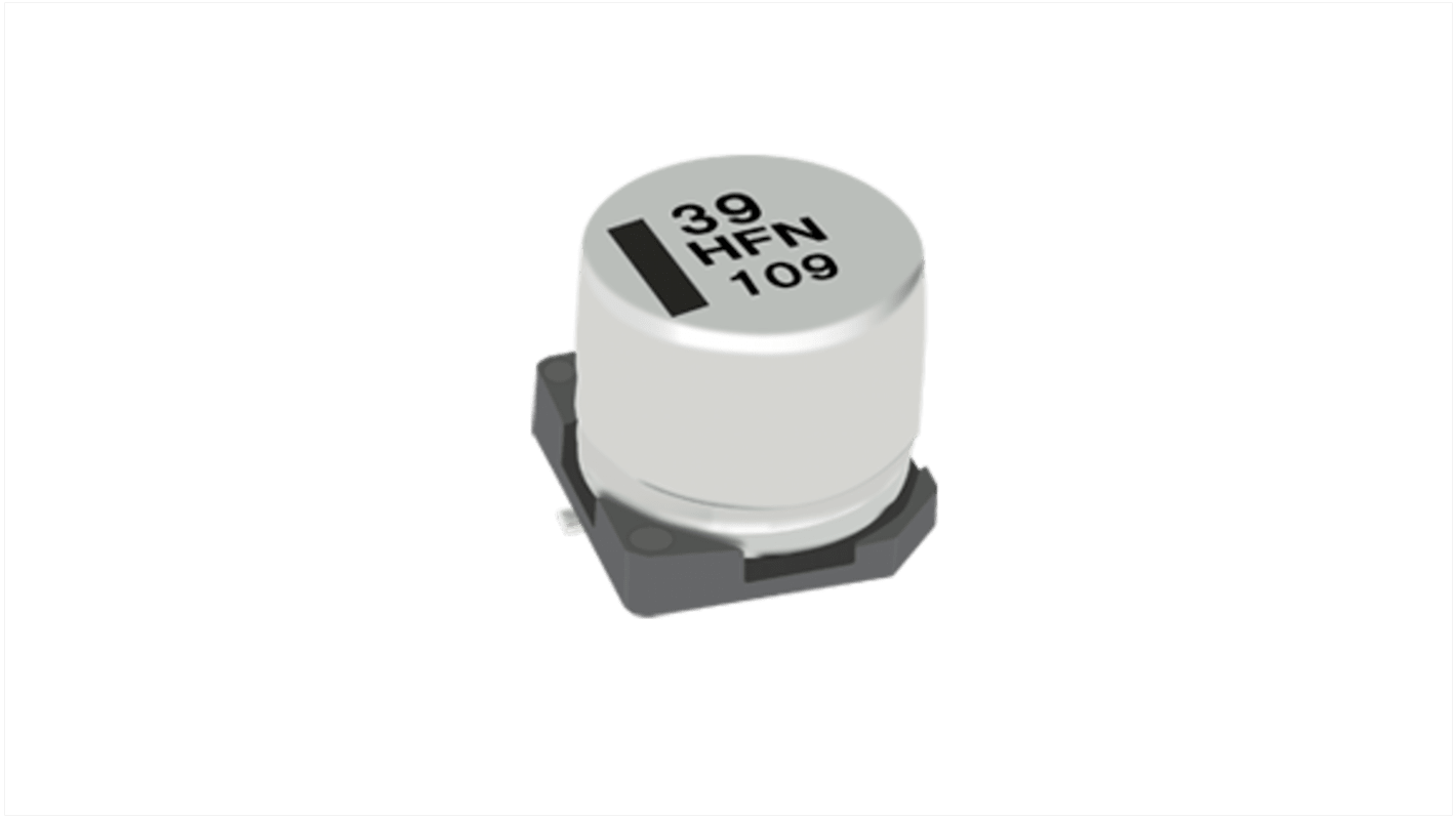 Condensador electrolítico Panasonic, 680μF, 6.3V dc, mont. SMD, 8 x 10.2mm