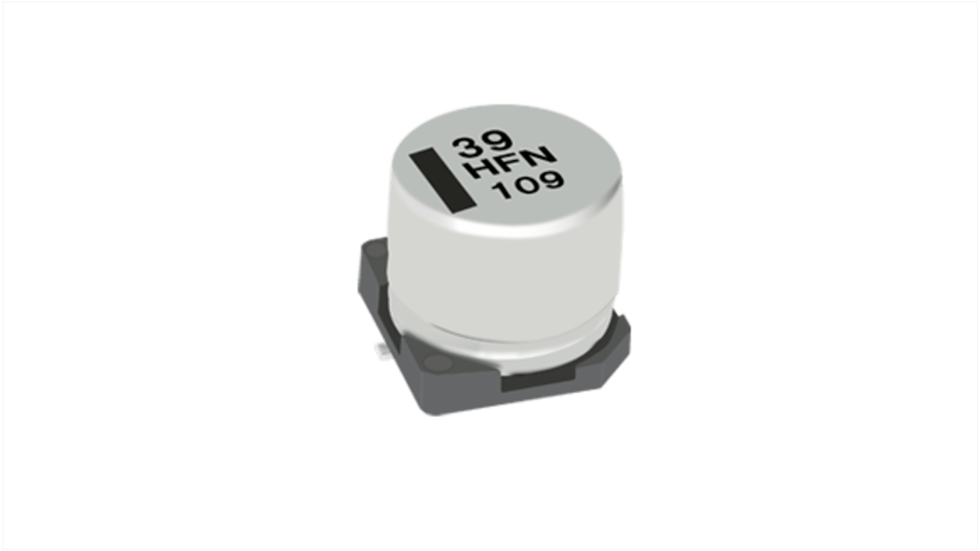 Panasonic 1000μF Aluminium Electrolytic Capacitor 6.3V dc, Surface Mount - EEEFN1A102L