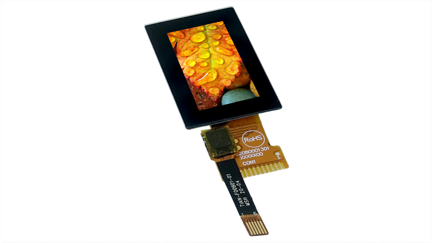 Display Visions TFT-LCD-Anzeige 0.96Zoll SPI mit Touch Screen, 16 x 80pixels, 10.8 x 21.696mm