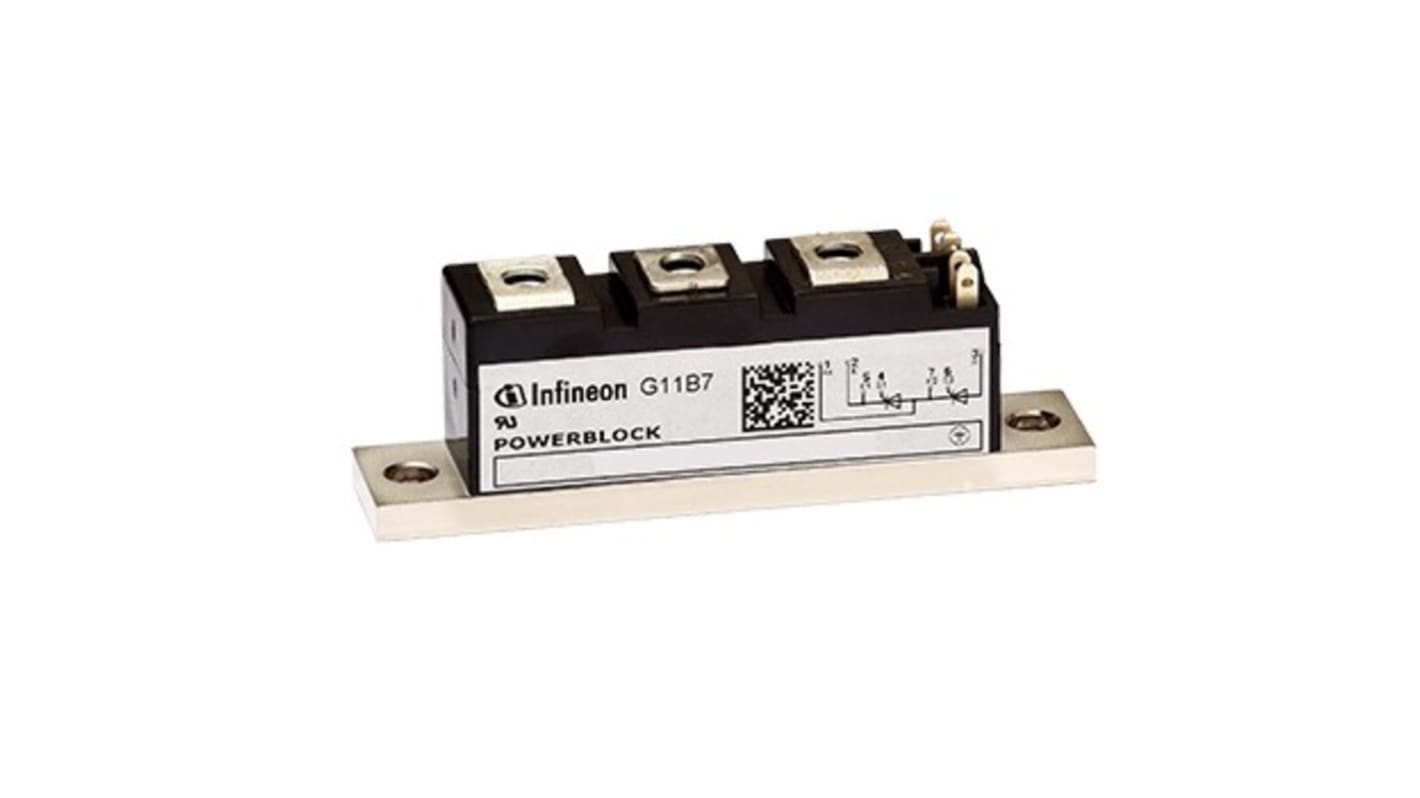 Modulo trigger tiristore SCR Infineon, BG-PB20-1, 102A, 1600V