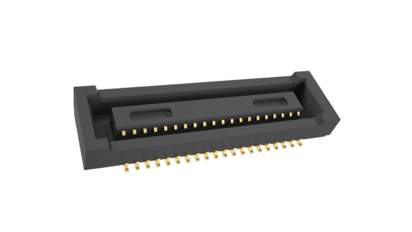 Amphenol Communications Solutions BergStak Series PCB Mount PCB Connector, 40-Contact, 2-Row, 0.4mm Pitch, Pin