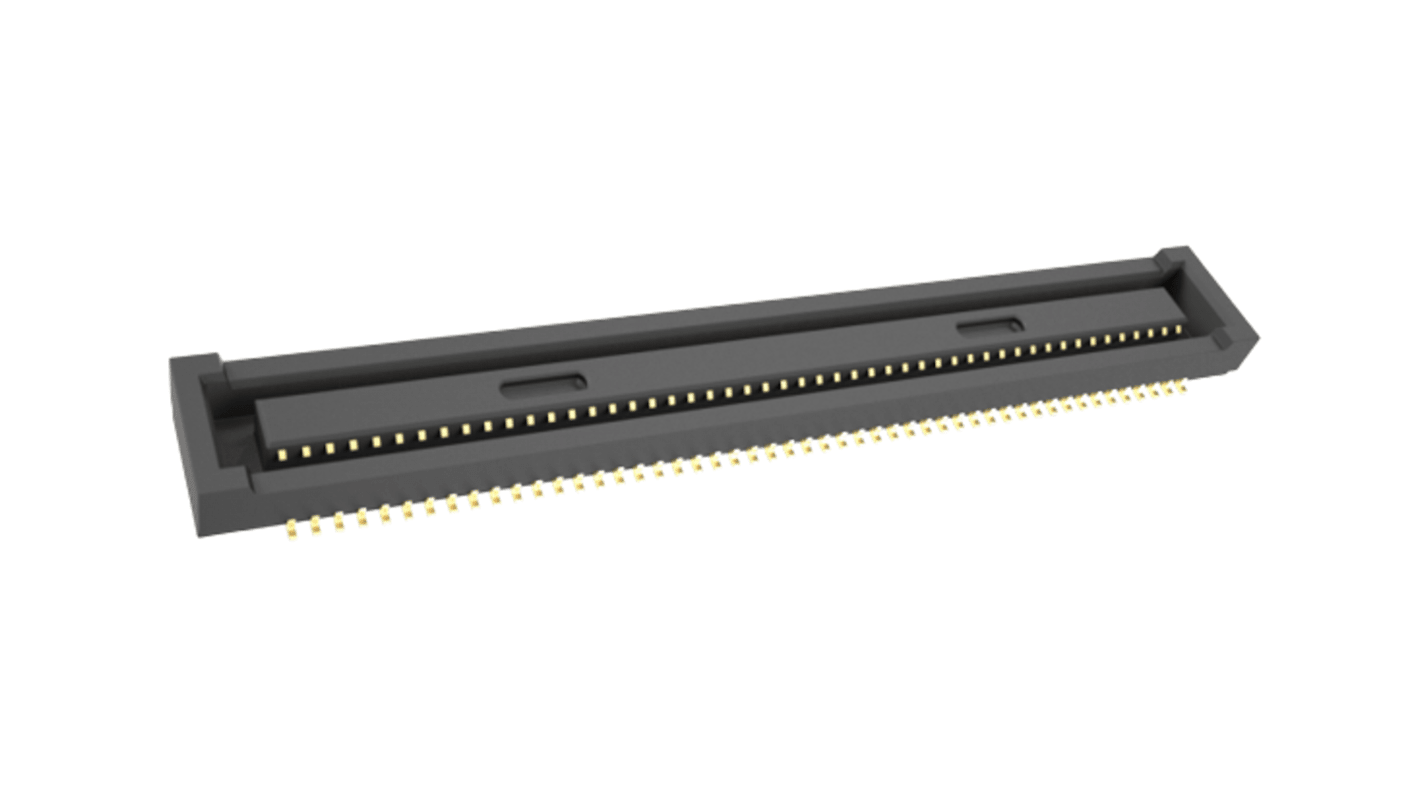 Amphenol Communications Solutions BergStak Series PCB Mount PCB Connector, 100-Contact, 2-Row, 0.4mm Pitch, Pin