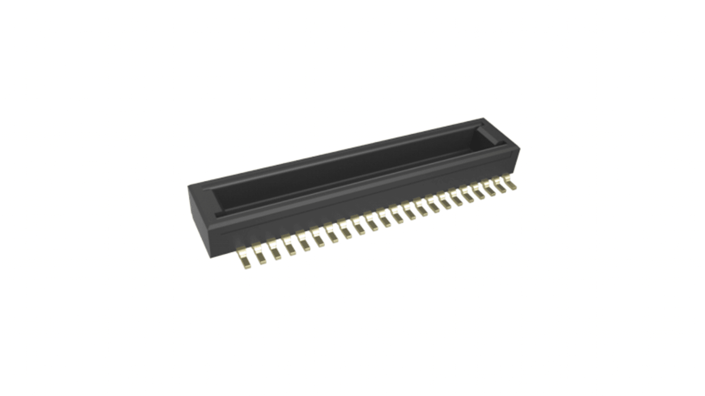 Amphenol Communications Solutions BergStak Series PCB Mount PCB Connector, 40-Contact, 2-Row, 0.4mm Pitch, Pin