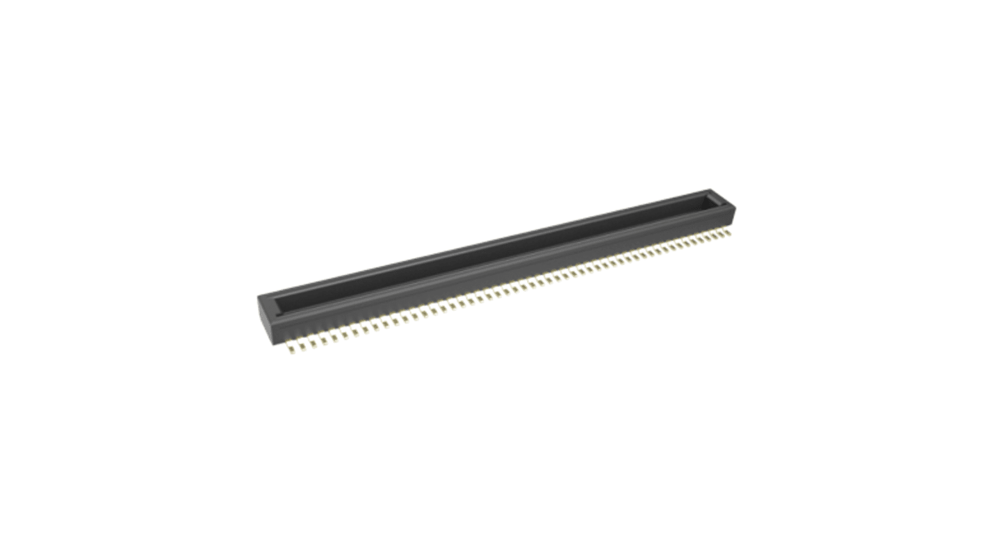 Amphenol Communications Solutions BergStak Series PCB Mount PCB Connector, 100-Contact, 2-Row, 0.4mm Pitch, Pin