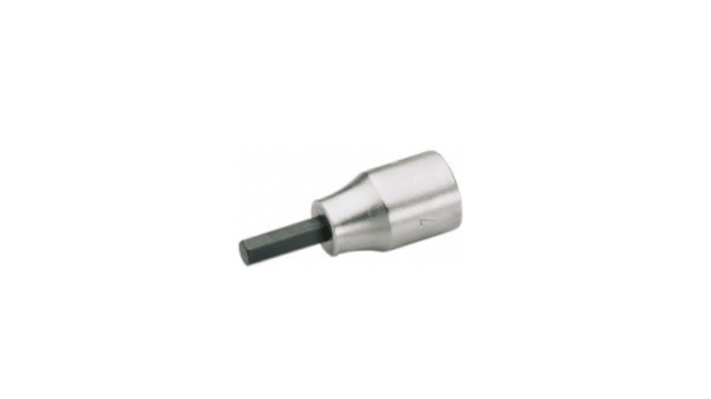 SAM 3/8 in, 3/8 in Drive Bit Socket, Hex Bit, 4mm