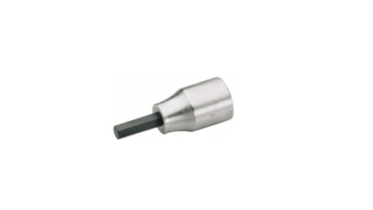 SAM 3/8 in Drive Bit Socket, Hex Bit, 5mm