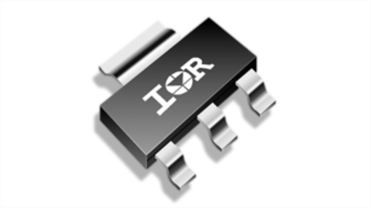 Dual Silicon N-Channel MOSFET, 2.8 A, 55 V, 4-Pin SOT-223 Infineon IRFL024NTRPBF