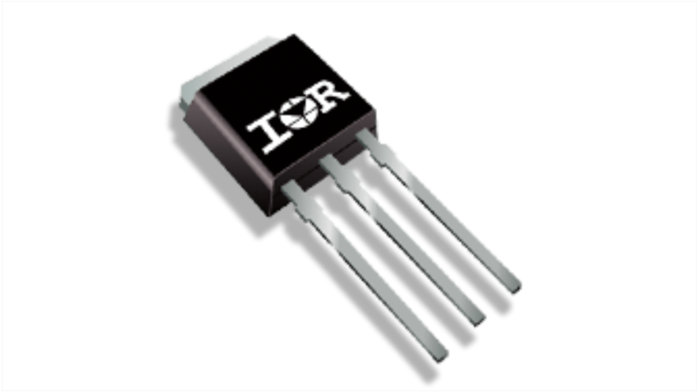 Silicon N-Channel MOSFET, 16 A, 100 V, 3-Pin IPAK Infineon IRFU3910PBF