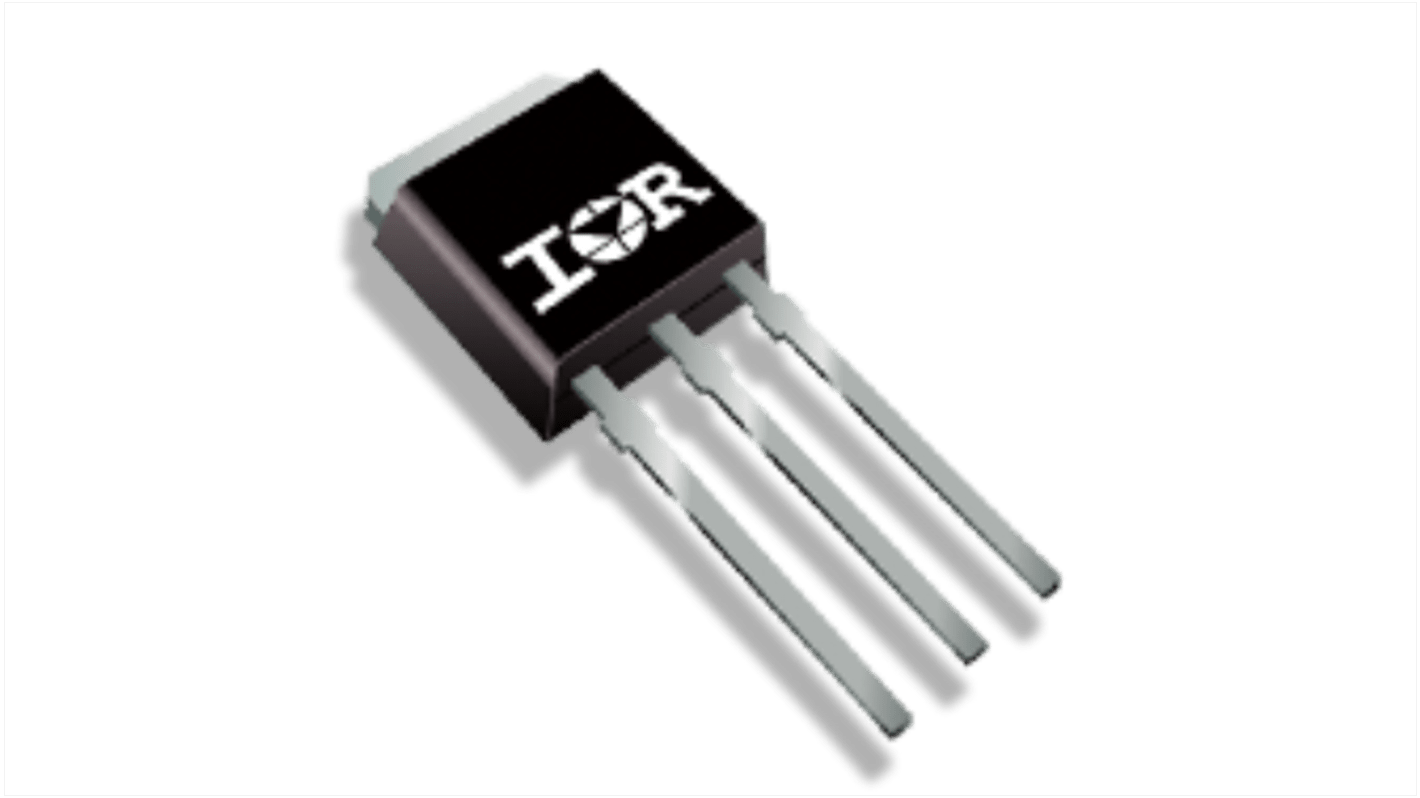 MOSFET, 1 elem/chip, 17 A, 100 V, 3-tüskés, TO-251AA HEXFET Szilikon