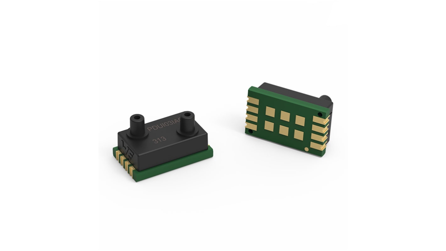 Wurth Elektronik Differential Pressure Sensor, 1500kPa Operating Max, Surface Mount, 8-Pin, 1500kPa Overload Max, SMT