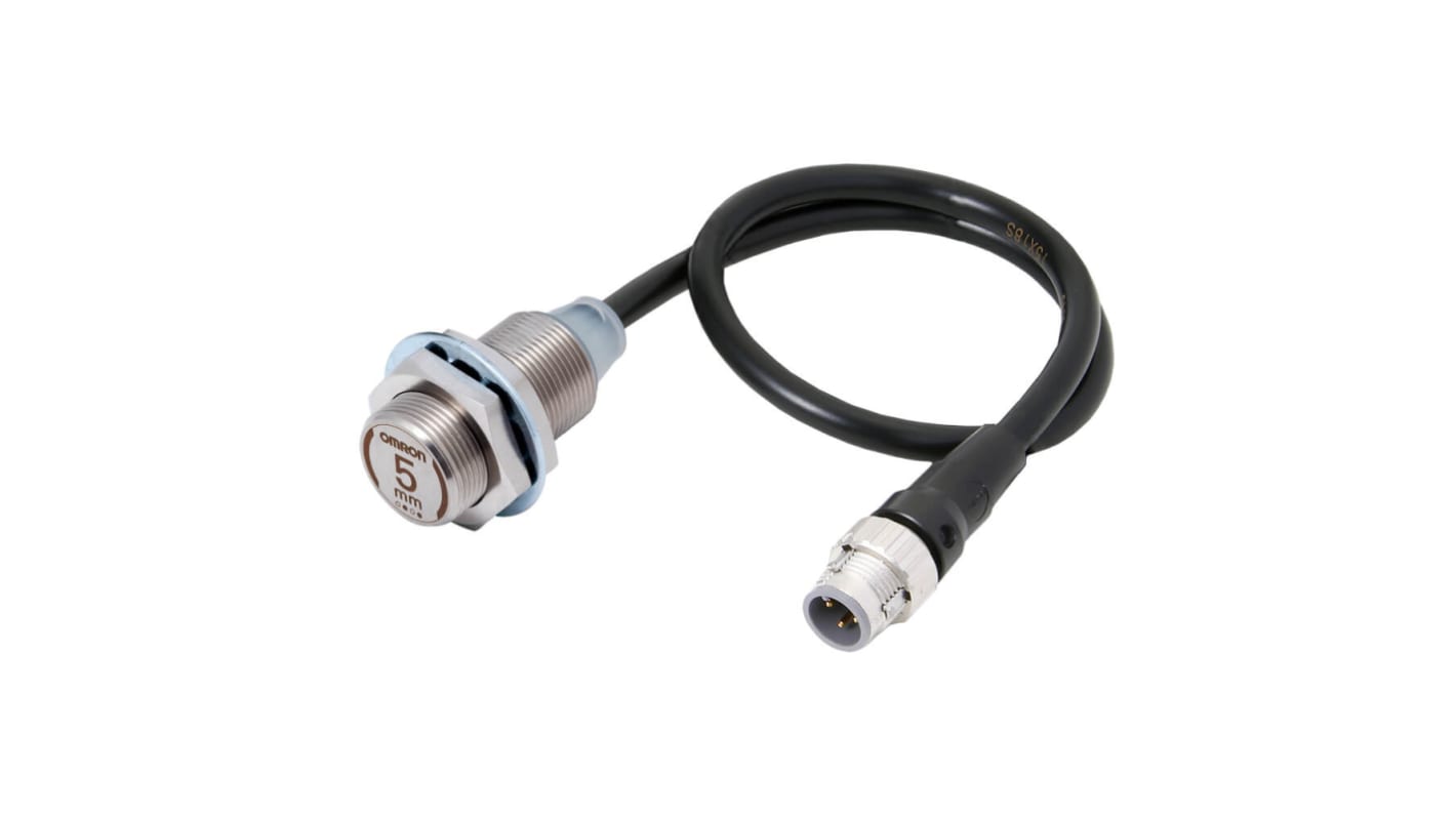 Omron Inductive Barrel-Style Proximity Sensor, M18 x 1, 7 mm Detection, PNP Output