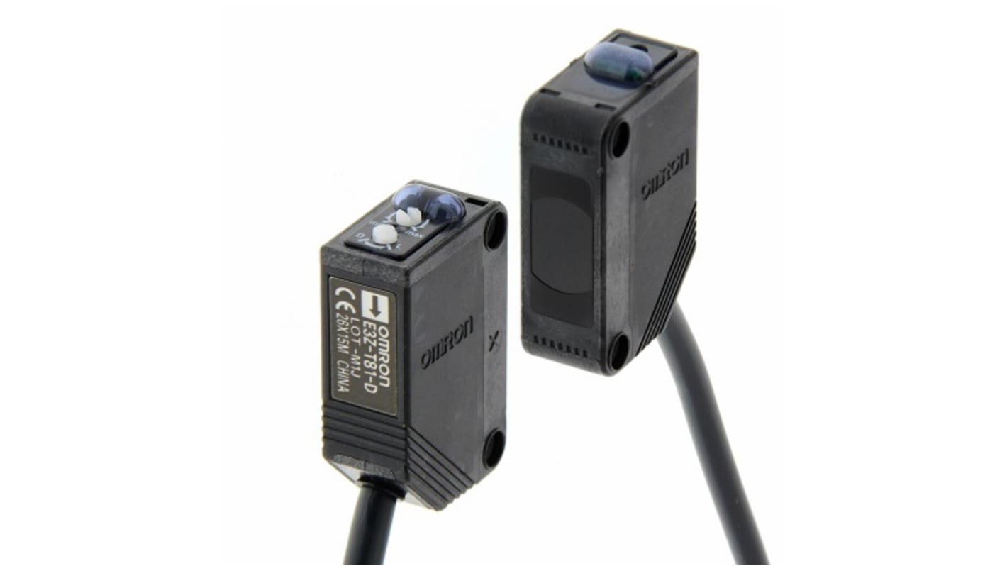 E3ZT81IL2 2M Omron Through Beam Photoelectric Sensor, Block Sensor, 15000 mm Detection Range