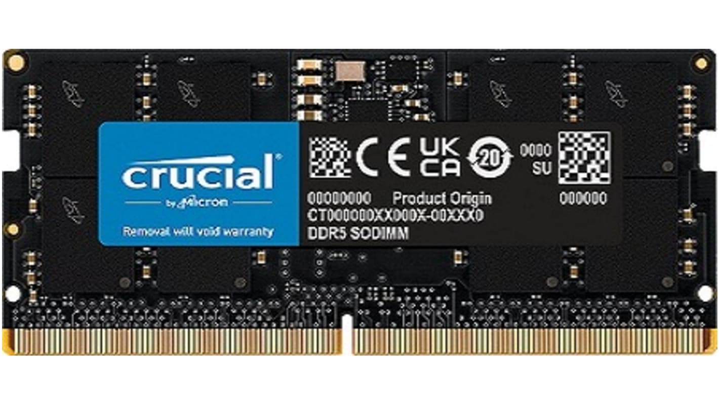 RAM (ランダムアクセスメモリ） Crucial 16 GB