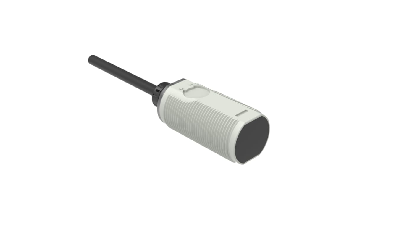 Fotocélula de cuerpo cilíndrico RS PRO, Sistema Barrera de Luz, alcance 20 m, salida PNP NA/NC, Cable de PVC, IP67