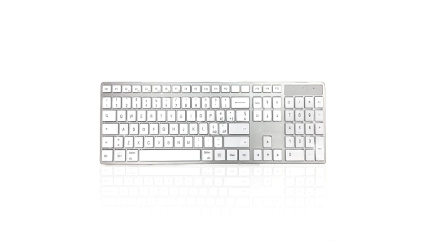 Ceratech 301 MAC Wireless Bluetooth Mac Keyboard, QWERTY, White