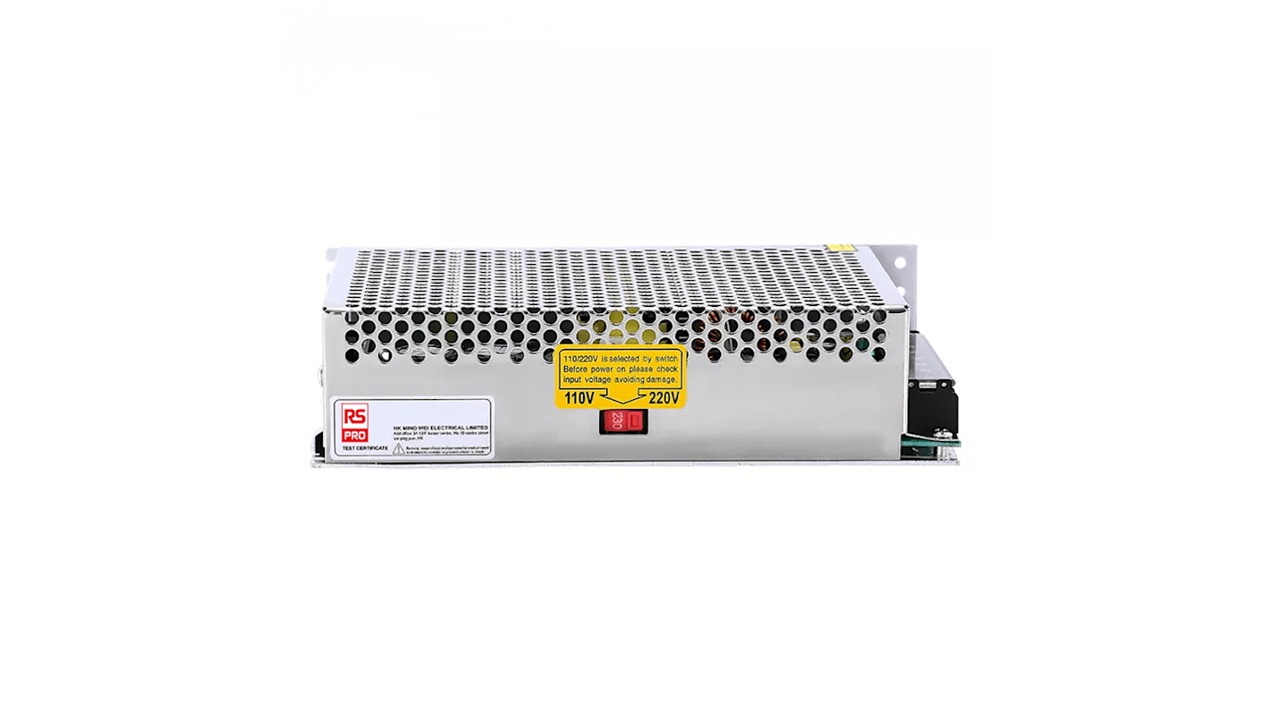 RS PRO Embedded Switch Mode Power Supply (SMPS), 12V dc, 4A, 120W, Dual Output, 85 → 264V ac Input Voltage