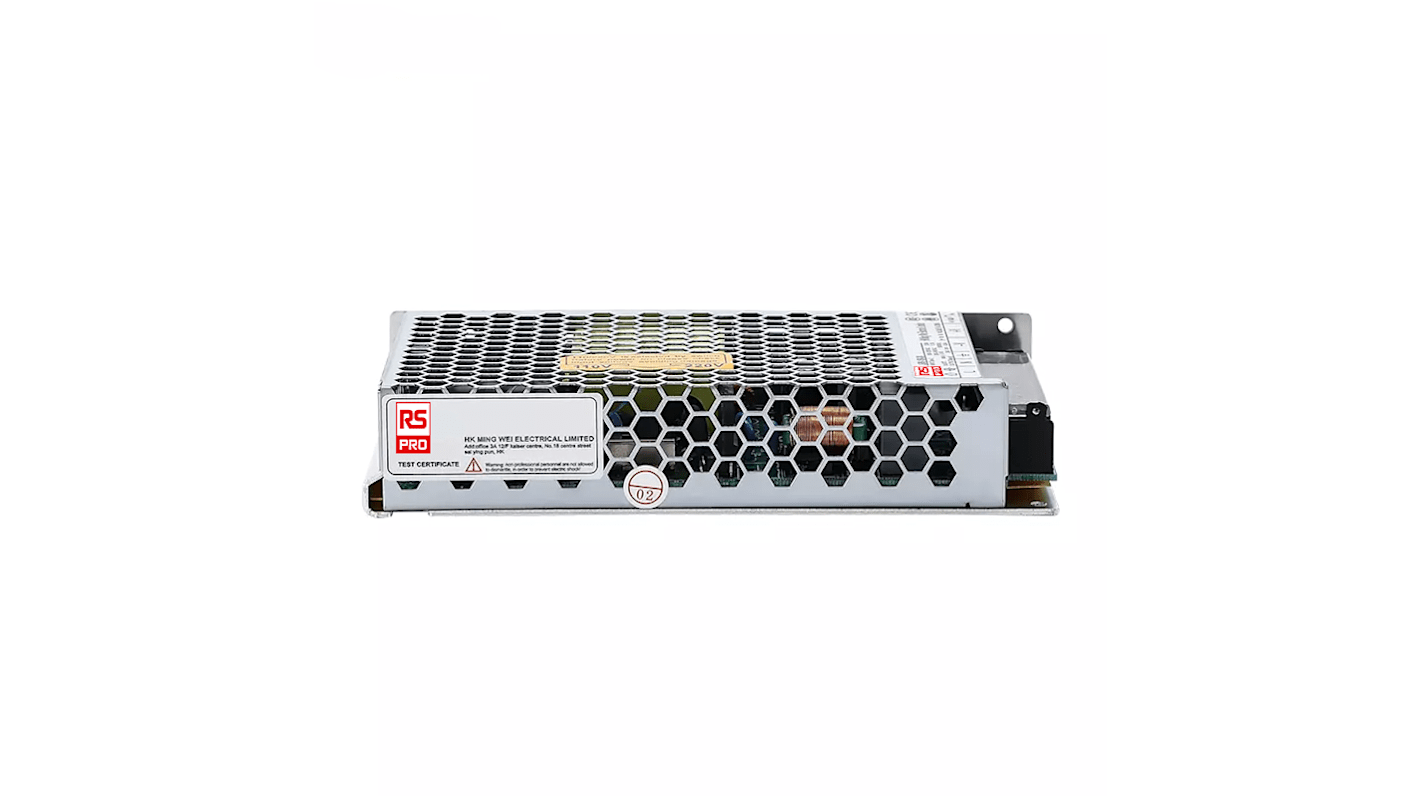 RS PRO Schaltnetzteil, 12V dc / 12.5A 2-Kanal 150W 85 → 264V ac Geschlossen, Gehäusemontage