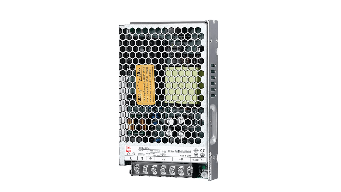 RS PRO Schaltnetzteil, 24V dc / 6.5A 156W 85 → 264V ac Geschlossen, Gehäusemontage