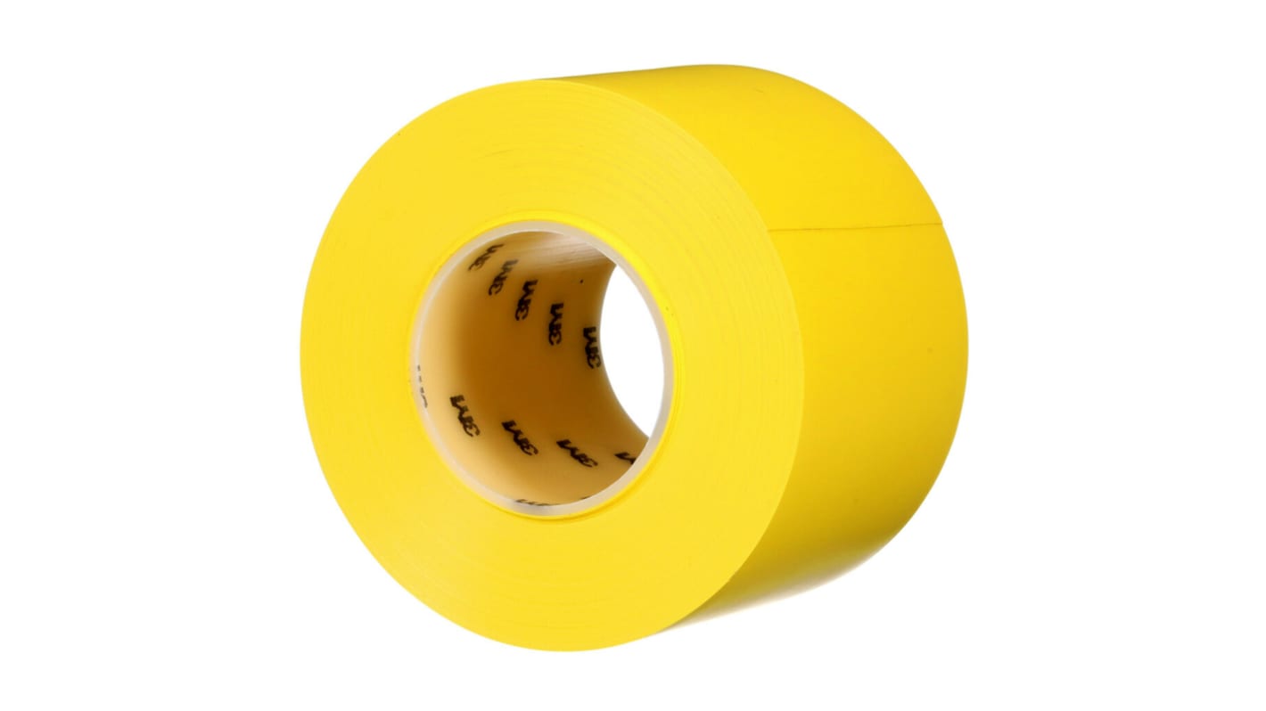 3M 971 Yellow Vinyl 32.9m Floor Tape, 0.43mm Thickness