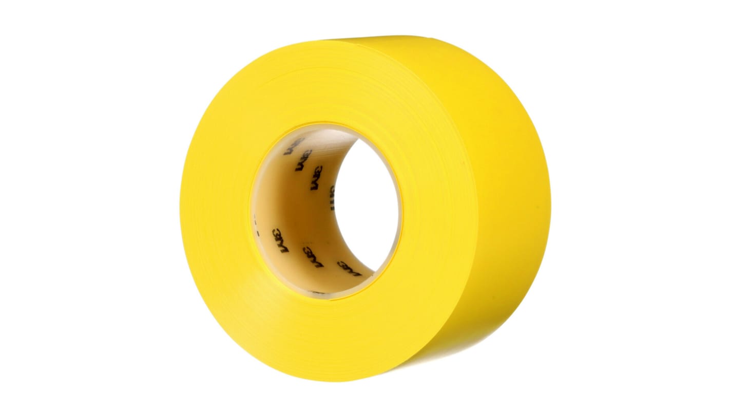 3M 971 Vinyl Bodenmakierung Gelb Typ Bodenmarkierungsband, Stärke 0.43mm, 76.2mm x 32.9m