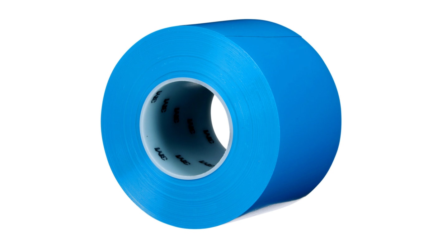 Cinta de marcado de suelos 3M 971 de color Azul, 101.6mm x 32.9m