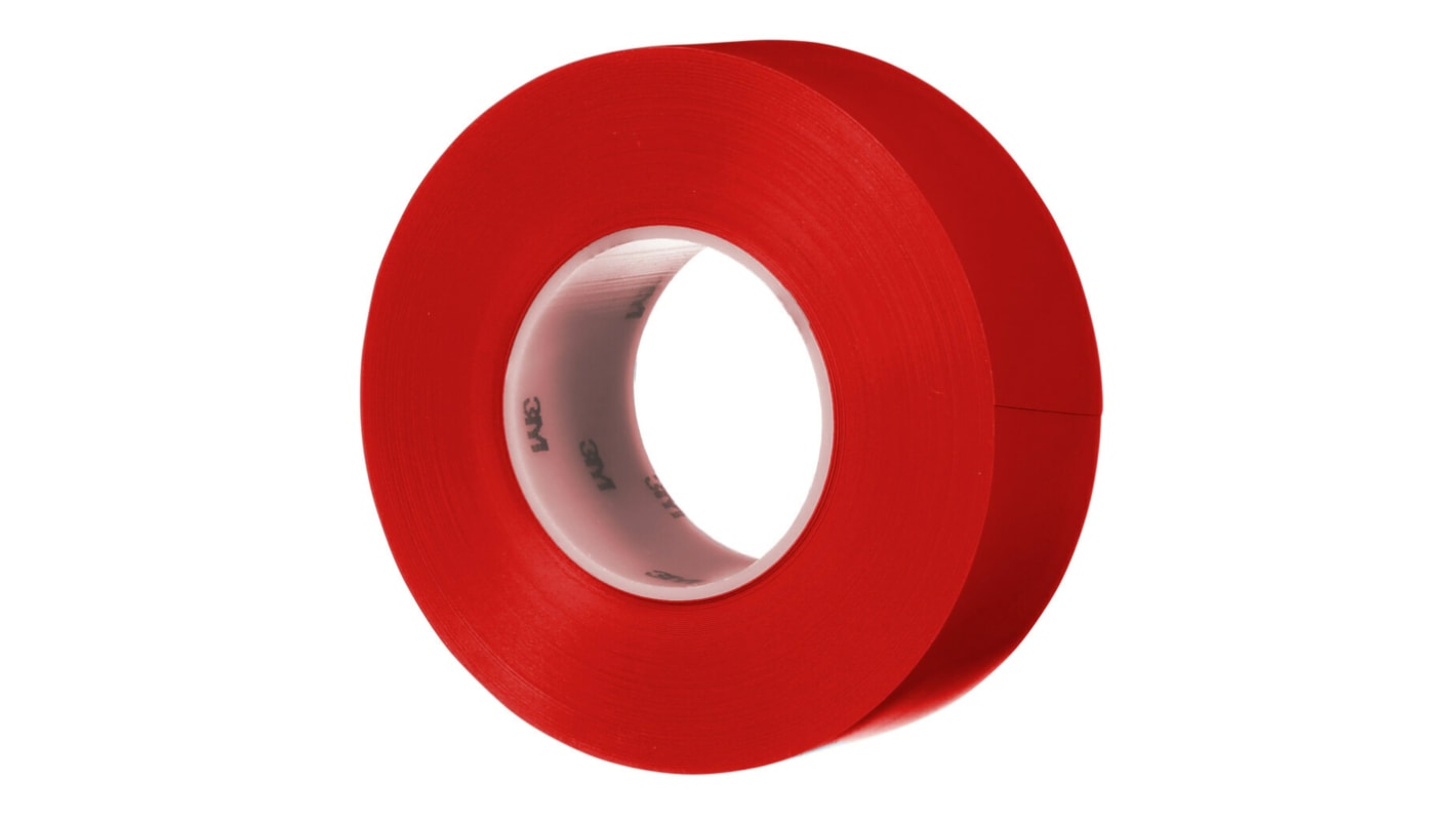 Bande de marquage au sol Rouge 3M 971, 50.8mm x 32.9m x 0.43mm