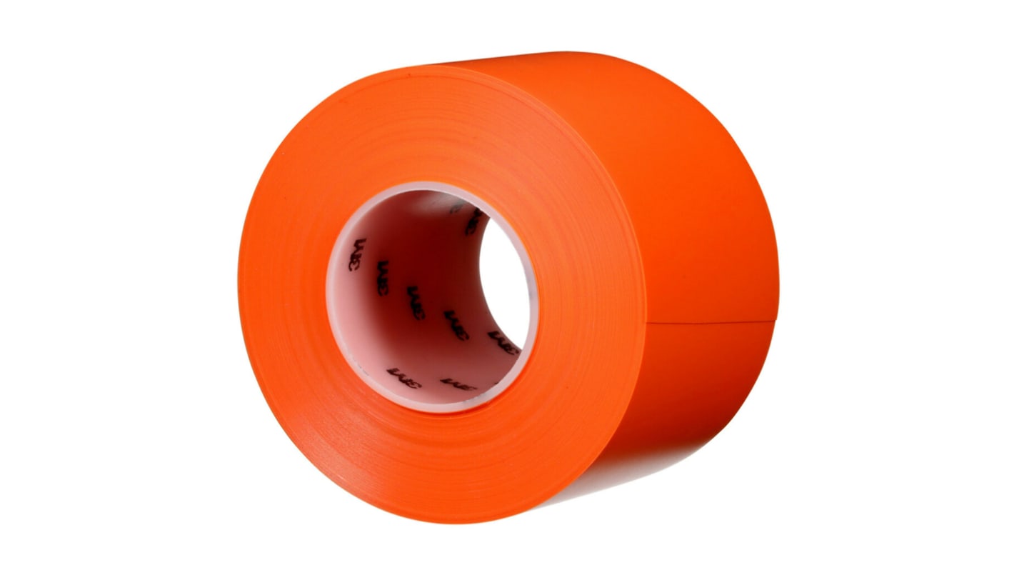 Bande de marquage au sol Orange 3M 971, 101.6mm x 32.9m x 0.43mm