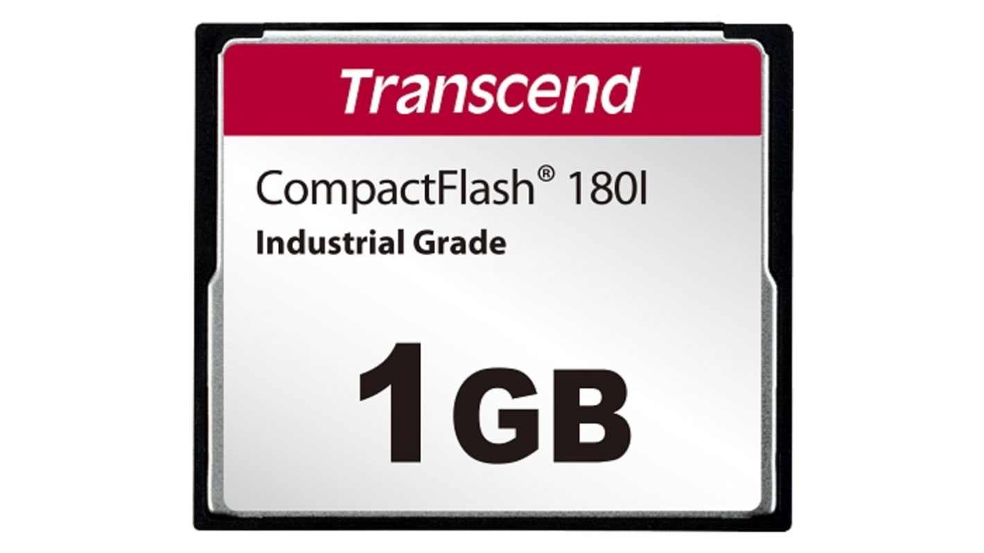 TS1GCF180I Transcend CF180I CompactFlash Industrial 1 GB SLC Compact