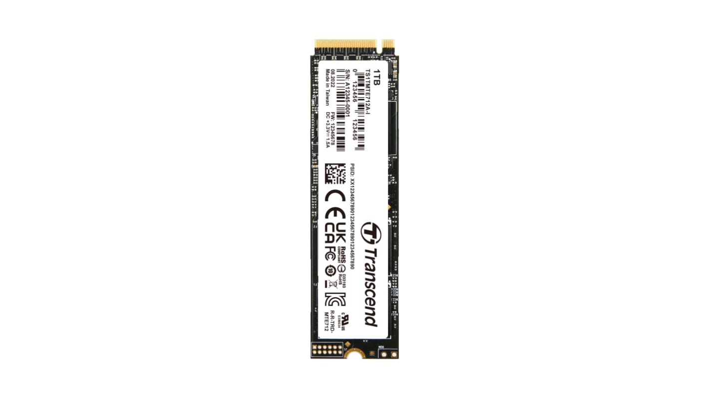 Disque SSD 1 To M.2 2280 NVMe PCIe Gen 4 x 4 MTE712A-I