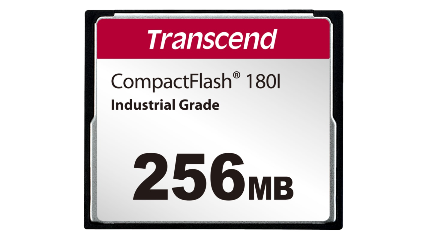 TS256MCF180I Transcend CF180I CompactFlash Industrial 256 MB SLC
