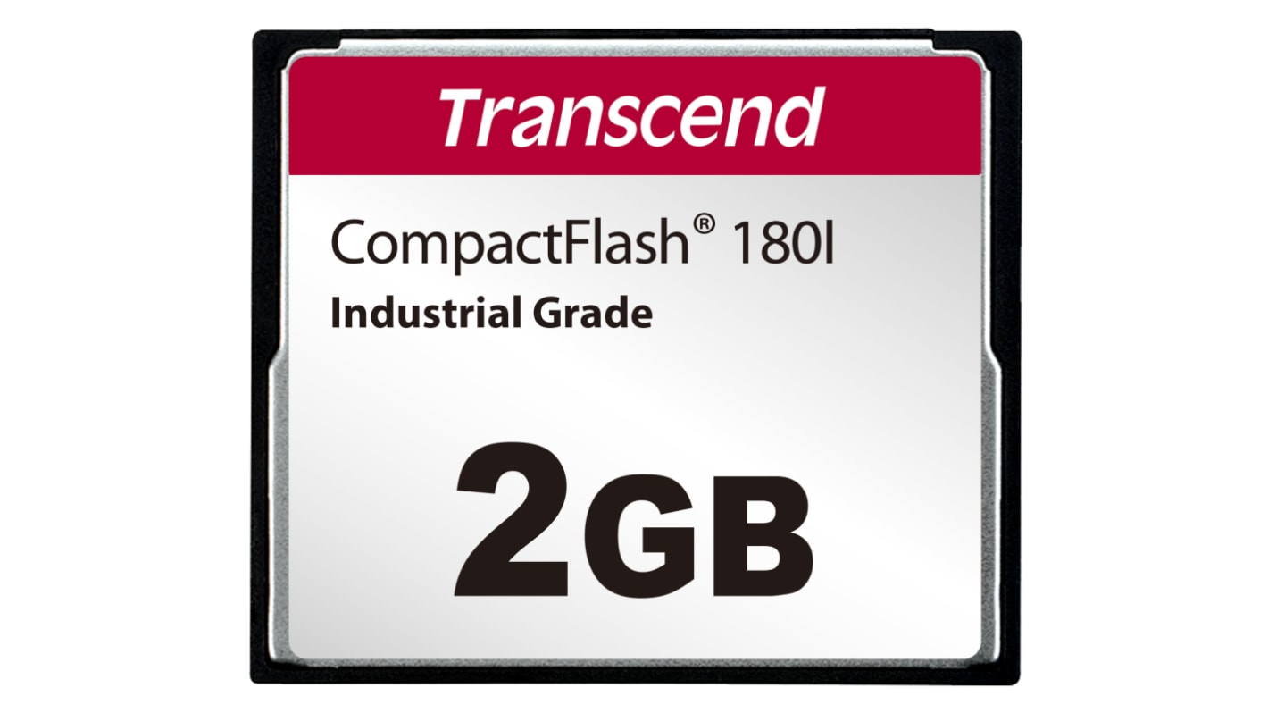 Transcend CF180I CompactFlash Industrial 2 GB SLC Compact Flash Card