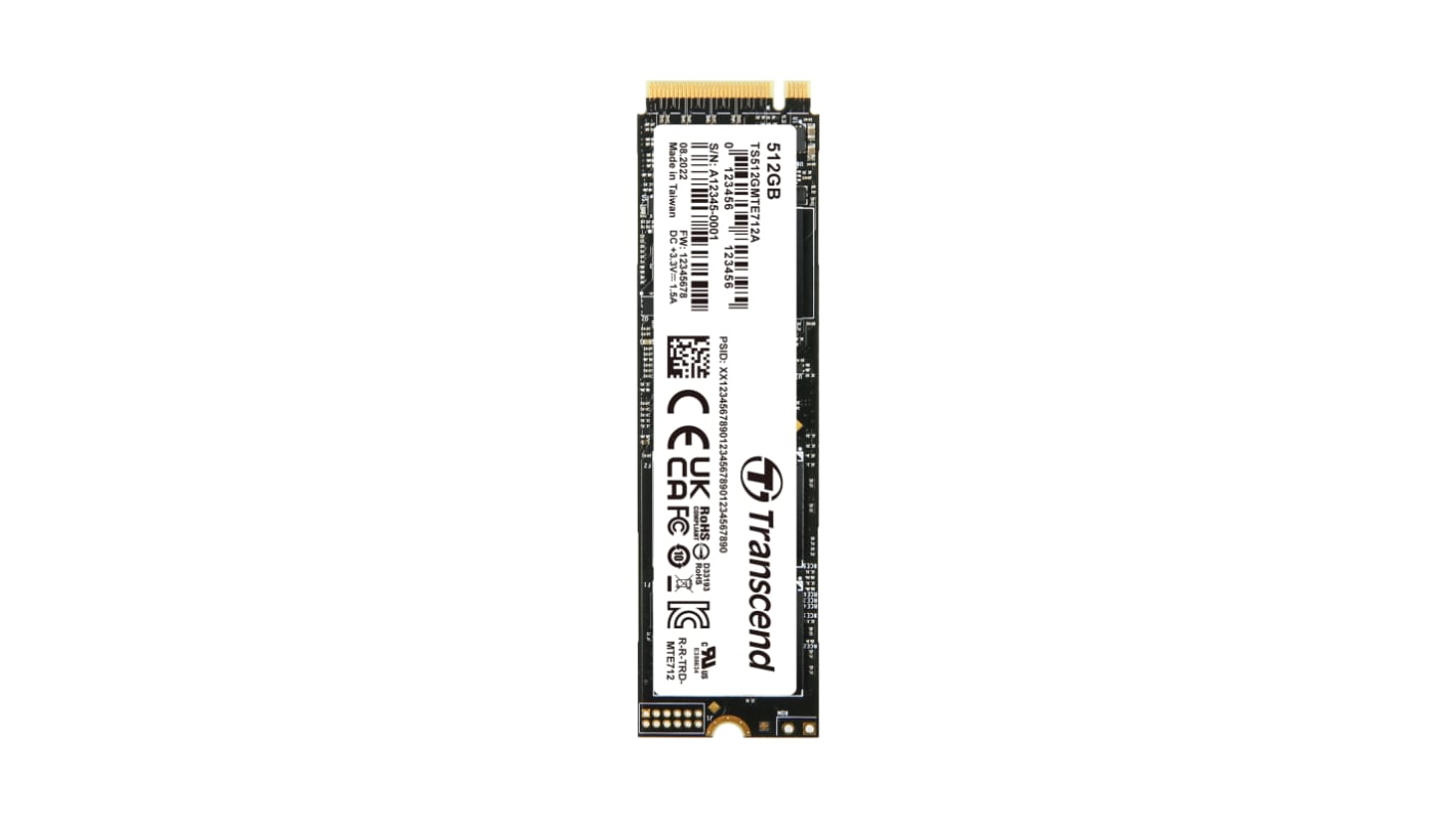 Disque SSD 512 Go M.2 2280 NVMe PCIe Gen 4 x 4 MTE712A