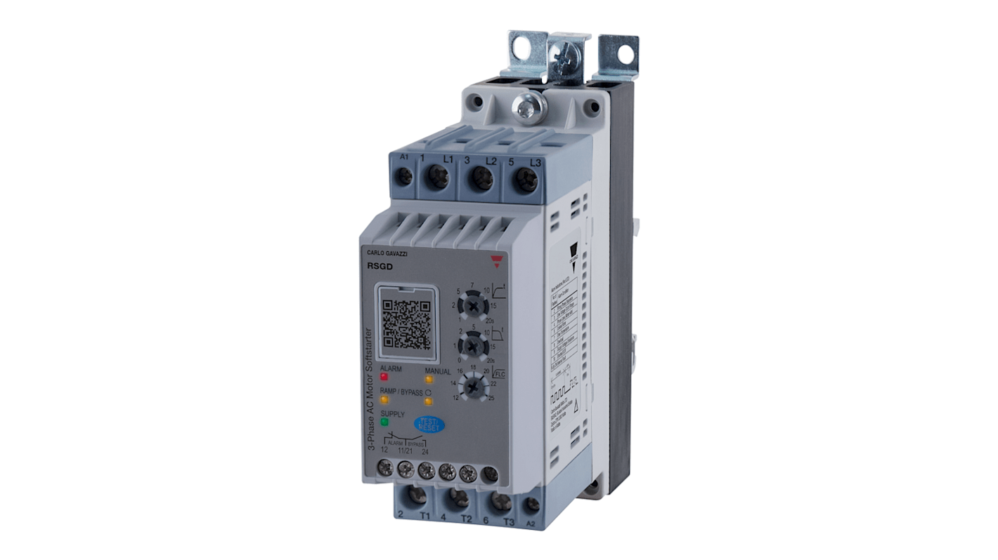 Carlo Gavazzi Soft Starter, Soft Start, 32 Amps, 400 V, 3 Phase, IP20