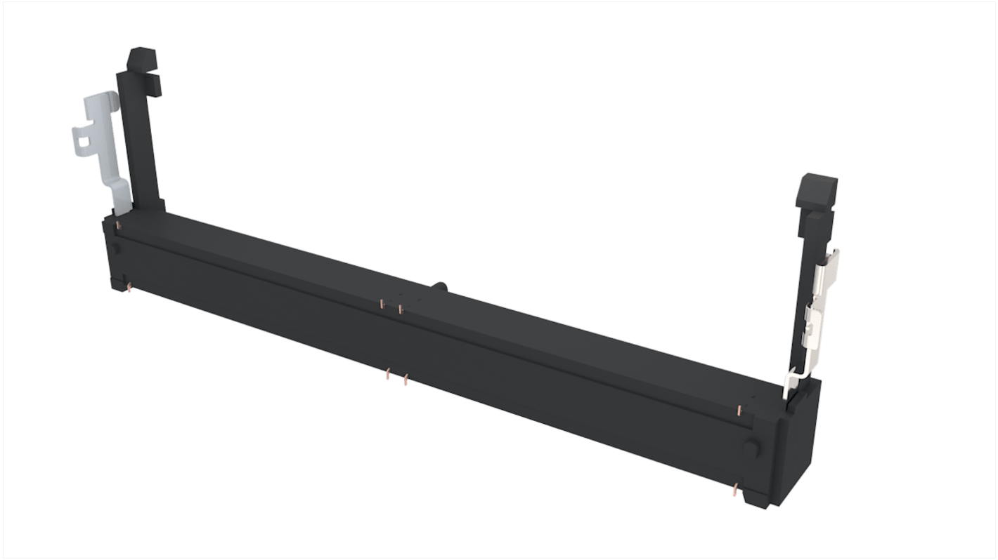 Amphenol Communications Solutions 0.5mm Pitch 262 Way, Right Angle SMT Mount DDR5 DIMM Socket ,250 V ac ,500mA