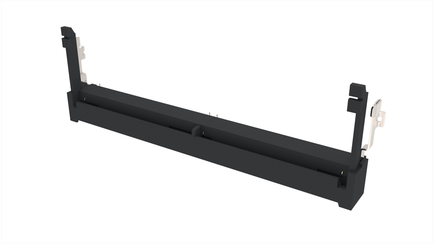 Amphenol Communications Solutions 0.5mm Pitch 262 Way, Right Angle SMT Mount DDR5 DIMM Socket ,250 V ac ,500mA