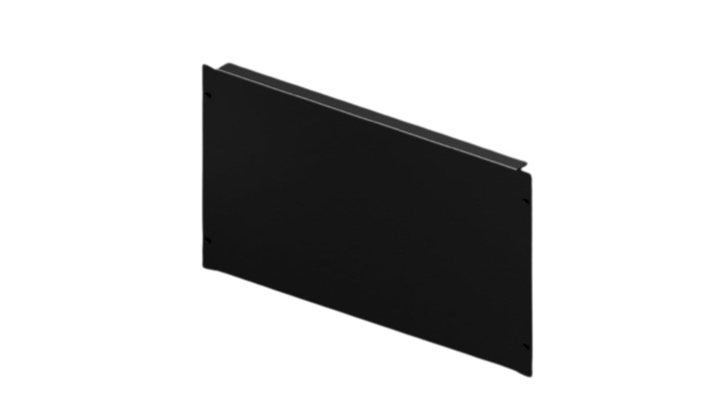 Placa de Cierre 6U Rittal de Acero Negro, 266 x 482.6mm,