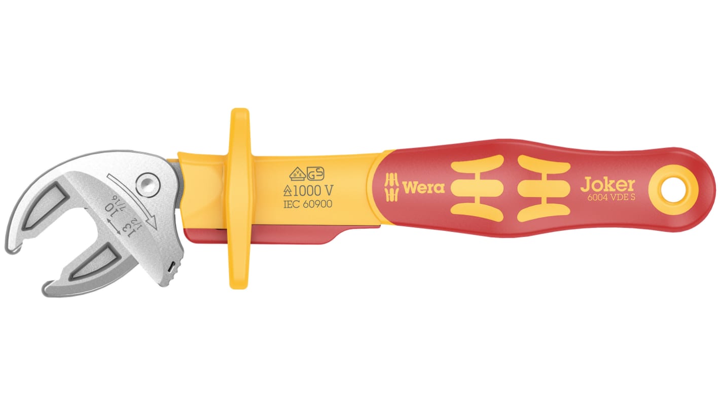 Wera Joker, SW 180 x 50 x 26 mm, SW 1/2Zoll VDE Schraubenschlüssel , Länge 155 mm