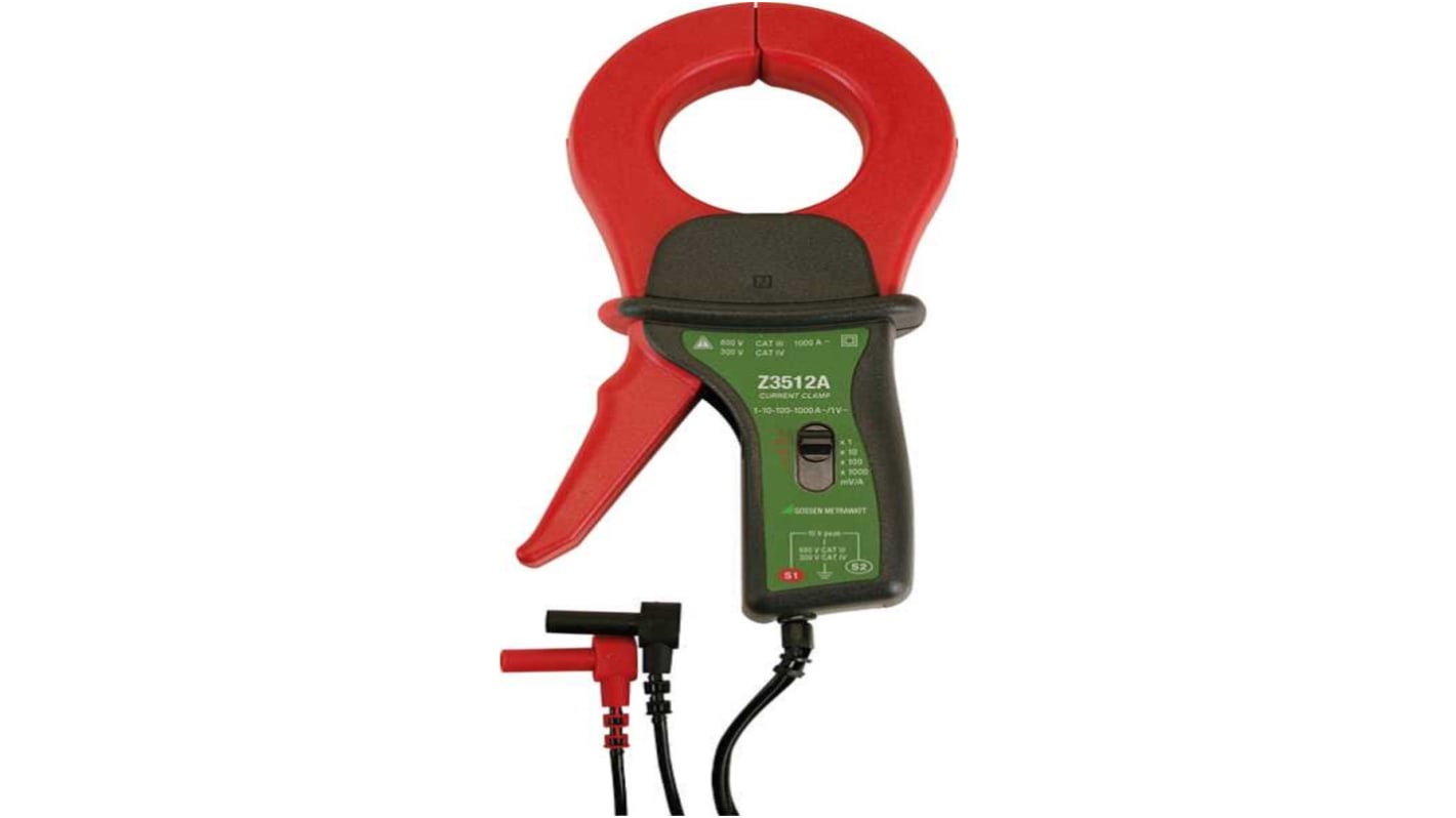 Z225A Gossen Metrawatt Current Clamp, AC Adapter, 1000A ac AC Max RS