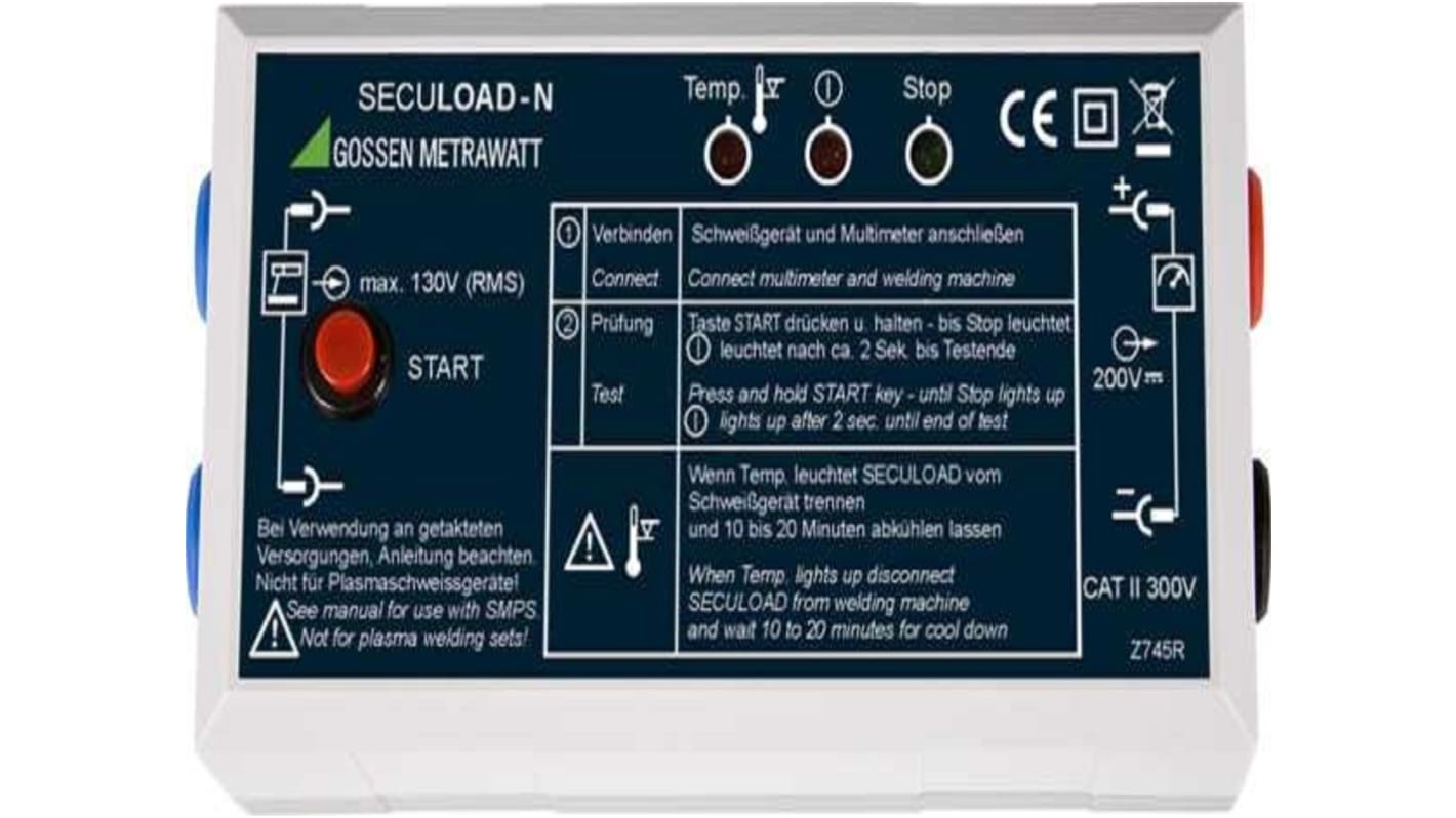 Adaptér pro testování PAT Z745R, Testování svařovacích jednotek Gossen Metrawatt