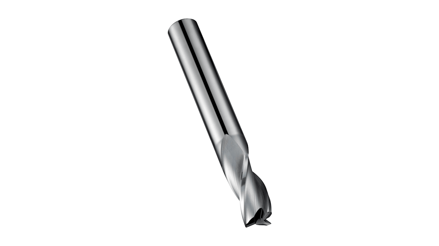 Pramet Langhulsbor, L: 57 mm Massivt hårdmetal, skæredybde: 7mm, fræserdiameter: 2.5mm, 3 Spånkanaler