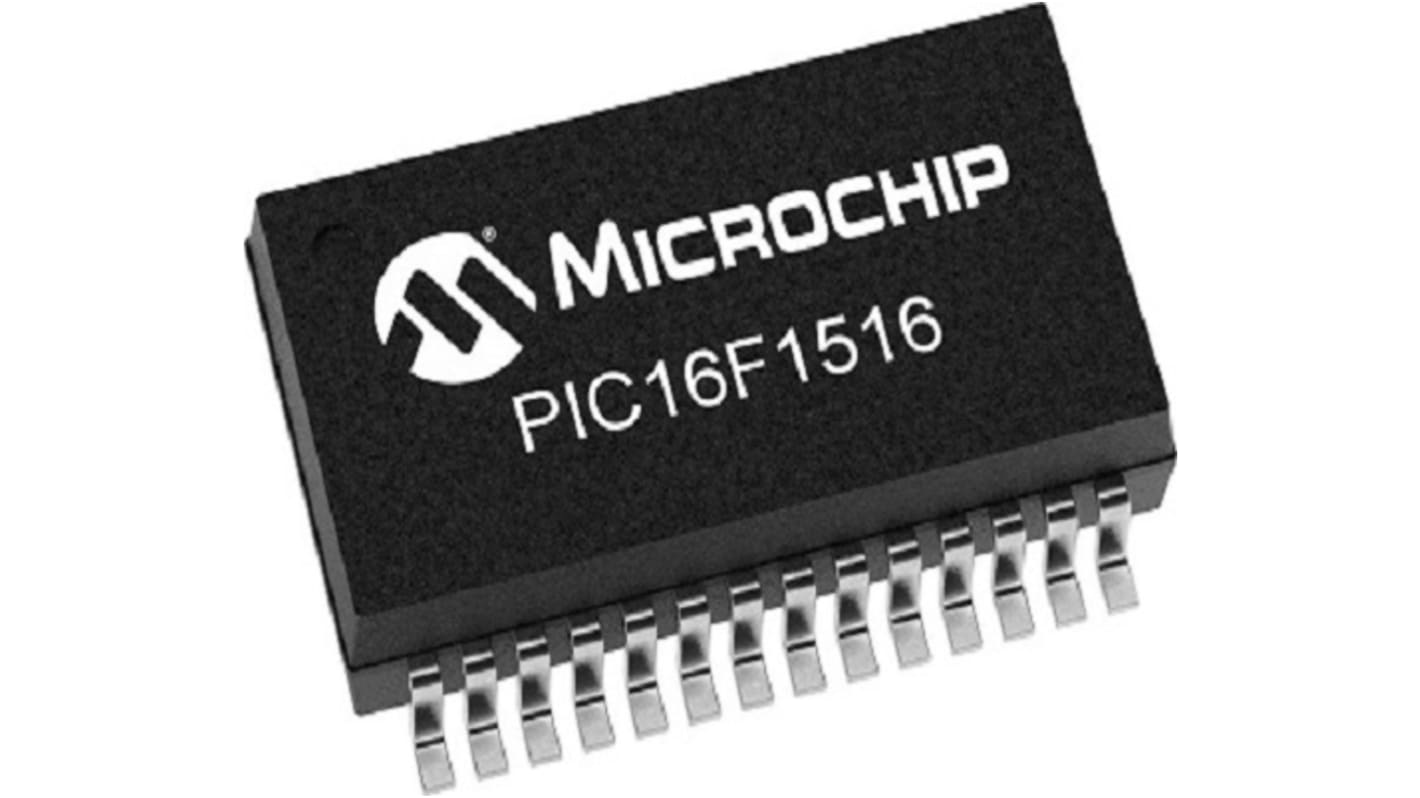 Microchip PIC16F1516T-I/SS 8 bit MCU Microcontroller MCU, PIC16, 14-Pin SSOP