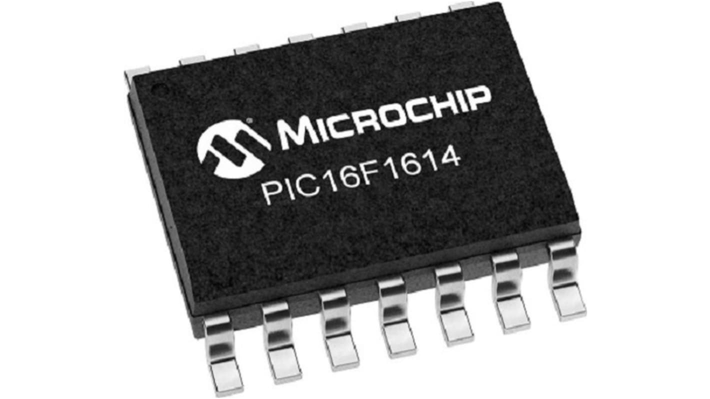Microcontrolador MCU Microchip PIC16F1614-E/SL, núcleo MCU de 8 bits, SOIC de 14 pines